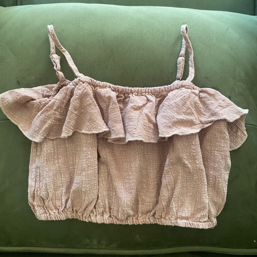 Ruffle tube top